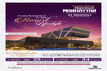 Launching 1,2 bhk flats & commercial spaces at Majestique Manhattan in Pune